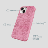 Bubblegum Pink Rosettes iPhone 13 Case