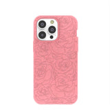 Bubblegum Pink Rosettes iPhone 14 Pro Max Case