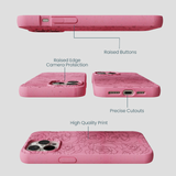 Bubblegum Pink Rosettes iPhone 14 Pro Max Case