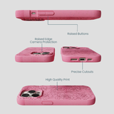 Bubblegum Pink Rosettes iPhone 14 Pro Case