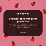 Bubblegum Pink Rosy Ladybug iPhone 13 Pro Max Case