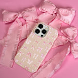 Seashell Rosy Bows iPhone 14 Pro Case