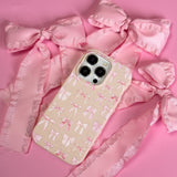 Seashell Rosy Bows iPhone 14 Pro Max Case