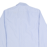 BOSS HUGO BOSS Mens Shirt Blue Spotted Long Sleeve L