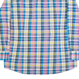 PIERRE CARDIN Mens Shirt Blue Check Long Sleeve XL