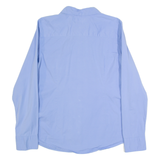 TOMMY HILFIGER Womens Plain Shirt Blue Long Sleeve L