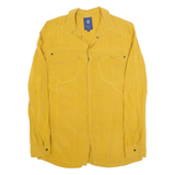 G-STAR Womens Plain Shirt Yellow Viscose Long Sleeve S