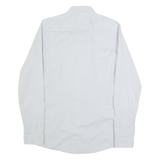 HUGO BOSS Super Slim Fit Mens Plain Shirt Grey Long Sleeve M