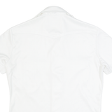KAZZ Womens Plain Shirt White 90s M