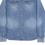 REPLAY Womens Denim Shirt Blue Long Sleeve M