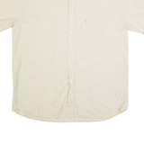 PIERRE CARDIN Mens Plain Shirt Beige 90s XL