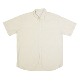 PIERRE CARDIN Mens Plain Shirt Beige 90s XL
