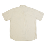 PIERRE CARDIN Mens Plain Shirt Beige 90s XL