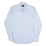 HUGO BOSS Mens Plain Shirt Blue Long Sleeve L