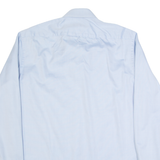 HUGO BOSS Mens Plain Shirt Blue Long Sleeve L