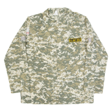 US Navy Seals Mens Shirt Green Camouflage Long Sleeve M