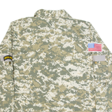 US Navy Seals Mens Shirt Green Camouflage Long Sleeve M