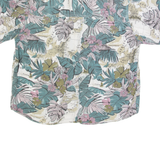 LAST SCENE Womens Shirt Green 90s Floral L