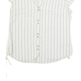 COLUMBIA Womens Shirt Cream Striped M