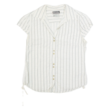 COLUMBIA Womens Shirt Cream Striped M