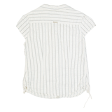 COLUMBIA Womens Shirt Cream Striped M