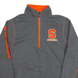 CHAMPION Mens Sweatshirt Grey 1/4 Zip M