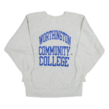 CHAMPION REVERSE WEAVE Worthington Community College Womens Sweatshirt Grey USA L