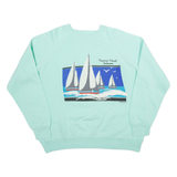 TREASURE ISLAND BAHAMA Womens Sweatshirt Green USA XL