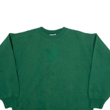 HAINES Womens Sweatshirt Green L
