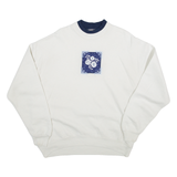 TOP STITCH Flower Print Womens Sweatshirt Blue XL