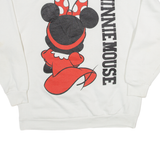 DISNEY Minnie Mouse Womens Sweatshirt White L