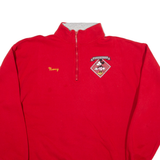 DISNEY Nancy Name Print Womens Sweatshirt Red 1/4 Zip ONE SIZE