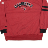 NFL Cardinals Football Mens Sweatshirt Red V-Neck USA 2XL