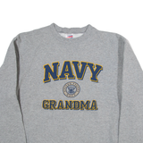 SOFFE Navy Grandma Mens Sweatshirt Grey USA XL