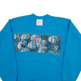 HAINES Mens Sweatshirt Blue USA M