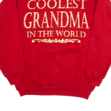 TULTEX Coolest Grandma Womens Sweatshirt Red L