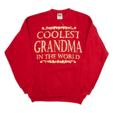 TULTEX Coolest Grandma Womens Sweatshirt Red L
