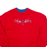 BLAIR Mens Sweatshirt Red High Neck USA L