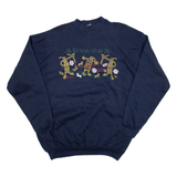 TULTEX Arizona Mens Sweatshirt Blue USA XL