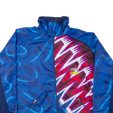 SPORTFUL Fleece Lined Mens Track Jacket Blue Geometric 2XL