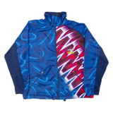 SPORTFUL Fleece Lined Mens Track Jacket Blue Geometric 2XL
