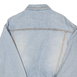 EMERY BROTHERS Cropped Womens Denim Jacket Blue L