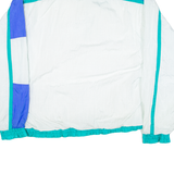 ZURICH Mens Anorak Jacket White Hooded Colourblock XL