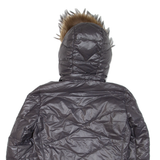 NAPAPIJRI Insulated Mens Puffer Jacket Green Hooded M