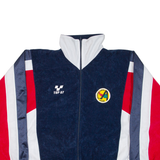 Mens Track Jacket Blue Colourblock XL