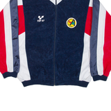 Mens Track Jacket Blue Colourblock XL