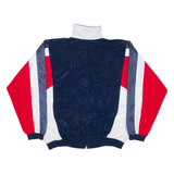 Mens Track Jacket Blue Colourblock XL