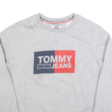 TOMMY JEANS Mens Sweatshirt Grey M