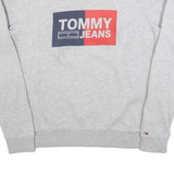 TOMMY JEANS Mens Sweatshirt Grey M