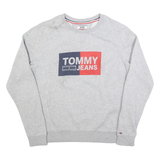 TOMMY JEANS Mens Sweatshirt Grey M